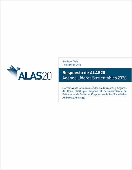 Respuesta de ALAS20 Agenda Líderes Sustentables 2020